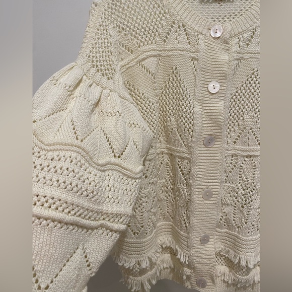 Twinset Cream Cardigan Sweater - Picture 4 of 6